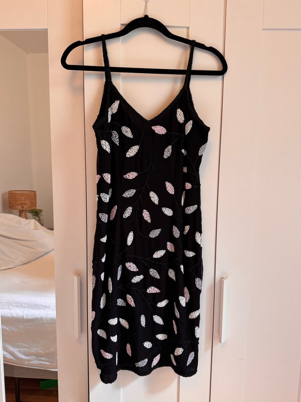 90s beaded slip dress